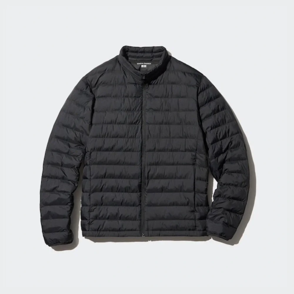Uniqlo Light Weight Quilted Black 90% Down Insulated Puffer Zip Up Jacket XS
